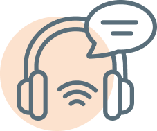 Headset, support icon