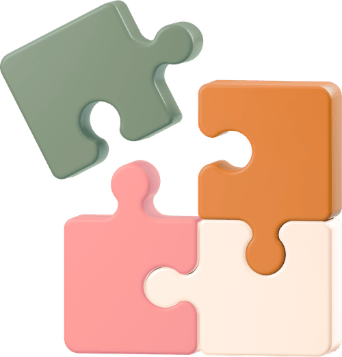 Puzzle pieces coming together